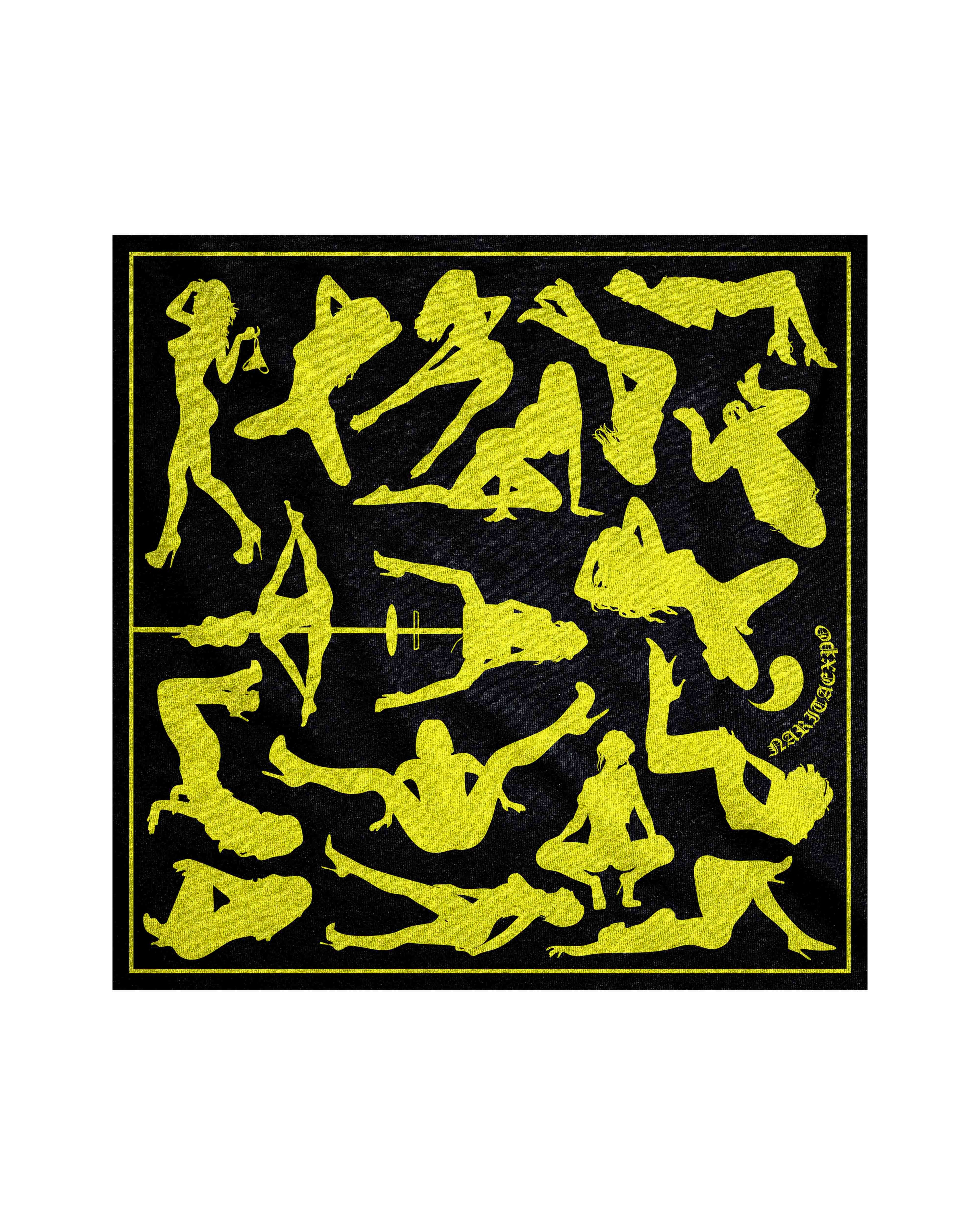 CHINESE STRIPPER SILK SCARF